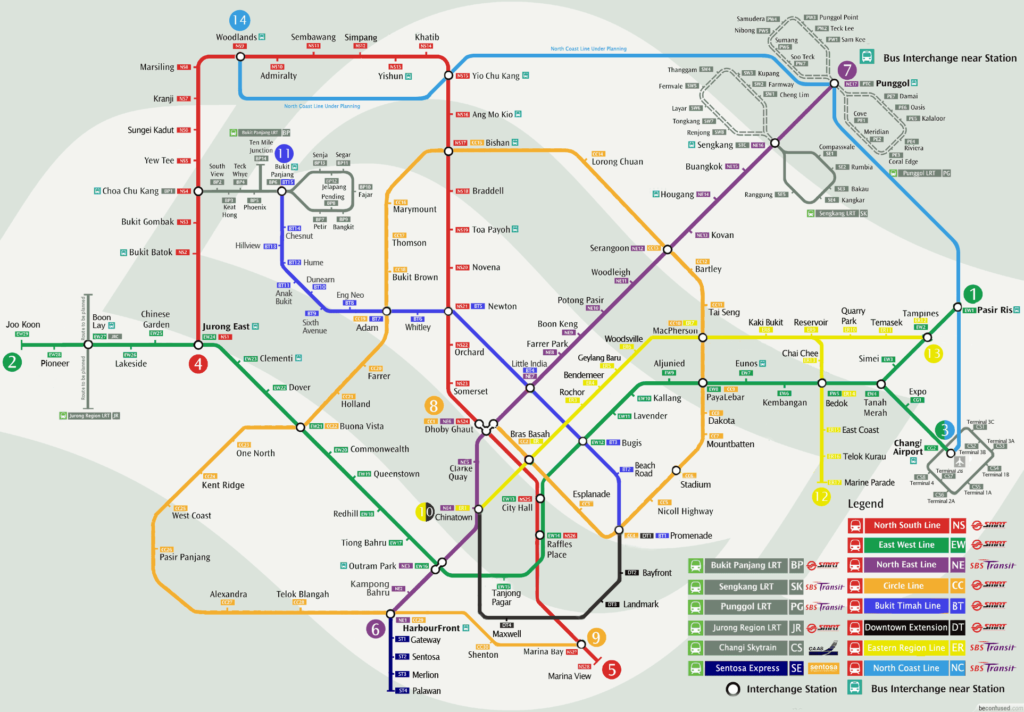 Paano gamitin ang MRT ng Singapore