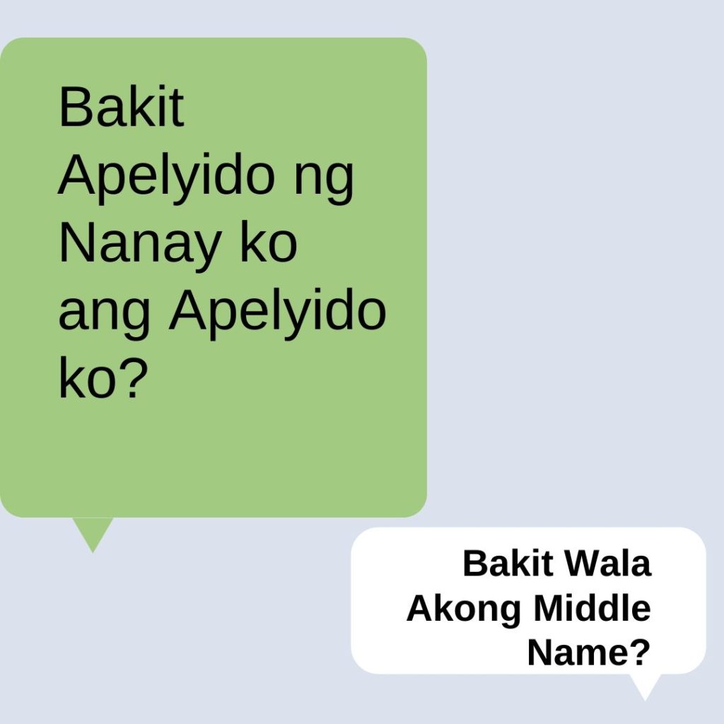 Bakit Wala Akong Middle Name?